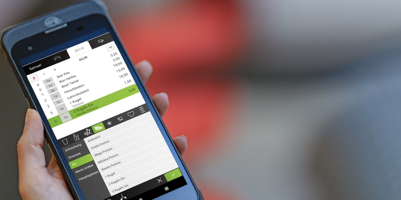 Orderman 10 mobiles Bestellsystem mit Zahlfunktion